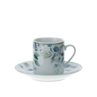 Hervit Set 2 Coffee Cups in Porcelain 9x5 cm