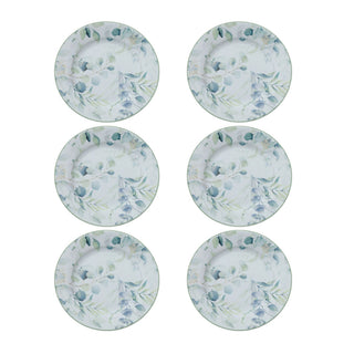 Hervit Set 6 Piatti Dolce in Porcellana D19,5 cm