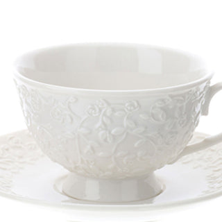 Hervit Romance Tea Cup in White Porcelain