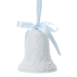 Hervit Bell Biscuit Baby in White Porcelain H10 cm