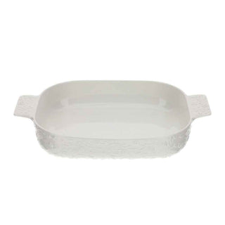 Hervit Rectangular Baking Dish in White Porcelain 30.5x24 cm