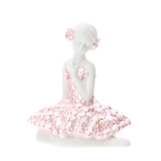 Hervit Ballerina Fiorella in Porcelain with Led Light H12 cm