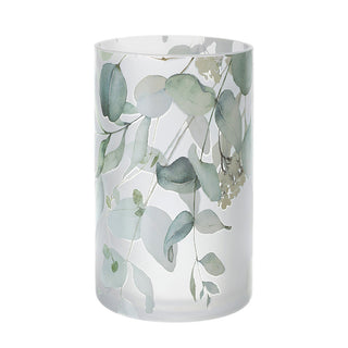 Hervit Botanic Glass Vase H20 cm Green