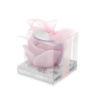 Hervit Mallow Lacquered Pink Candle D4,5x3 cm