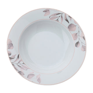 Hervit Set 2 Piattini Dessert in Porcellana D19,5 cm Rosa – Le Gioie