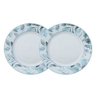 Hervit Set 2 Dinner Plates in Porcelain D27 cm Blue
