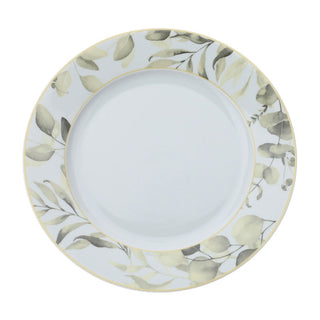 Hervit Set 2 Dinner Plates in Porcelain D27 cm Green