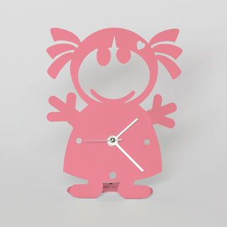 Arti &amp; Mestieri Reloj de sobremesa Biba rosa Alt. 16 cm