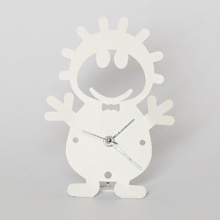 Reloj de mesa Arti &amp; Mestieri Bibo blanco Alt. 17 cm