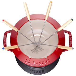 Juego de fondue Staub 10 piezas Cereza D18 cm