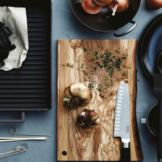 Sambonet Bloque de cuchillos 5 piezas Menaje de cocina Madera Acero inoxidable