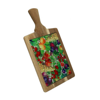 Brandani Le Primizie Cheese Chopping Board with Decorated Glass