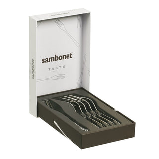 Sambonet  Set 6 forchettine dolce Taste confezione regalo acciaio inox