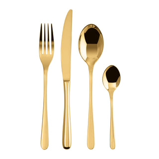 Sambonet Cutlery Set 24 pcs Taste PVD Gold in Stainless Steel