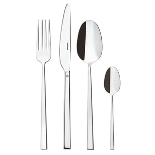 Sambonet 24-piece Rock cutlery set in scratch-resistant stainless steel
