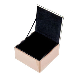 L'Oca Nera Glass Jewelery Box 12x12x6.5h