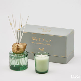 EDG Enzo de Gasperi Box Home fragrance with Black Forest candle