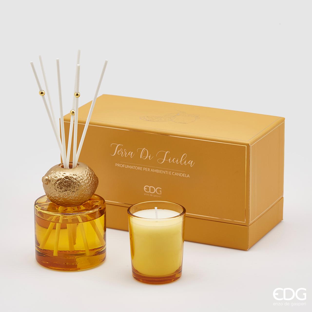EDG Enzo de Gasperi Box Terre di Sicilia air freshener with candle – Le  Gioie