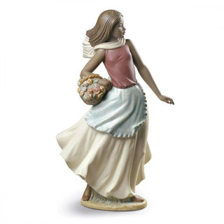 Porcelana NAO Estatua de porcelana La Fioraia