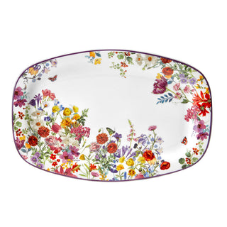 Fade Lush Oval Tray 30x20.5 cm in Porcelain