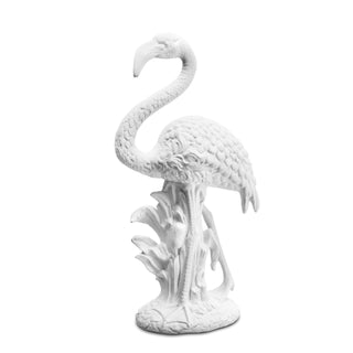 Abhika Sculpture Flamingo in stoneware ceramic H85 cm