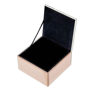 L'Oca Nera Glass Jewelery Box 12x12x6.5h