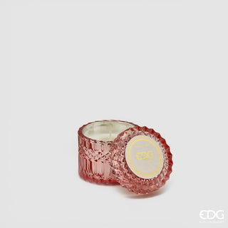 EDG Enzo De Gasperi candela Crystal Rosa in vetro h8,5 cm Rosa Marocchina