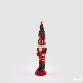 EDG Enzo De Gasperi Candle Soldier with Tree H26 cm