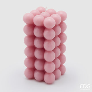 EDG Enzo De Gasperi Pink Spheres Candle H16 cm