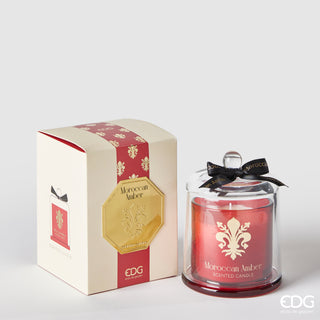 EDG Enzo De Gasperi Candle With Goldlily Dome H15 cm Moroccan Amber
