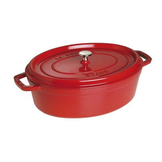 Staub Oval Cocotte 31 cm Cherry red