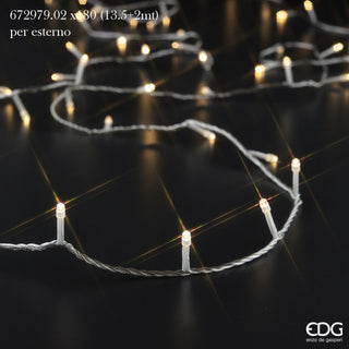 EDG Enzo De Gasperi Fixed Christmas Lights 180 Miniled 15 Meters Silver