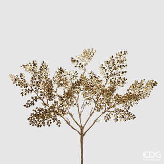 EDG Enzo De Gasperi Fern Branch Glitter Metal H46 cm