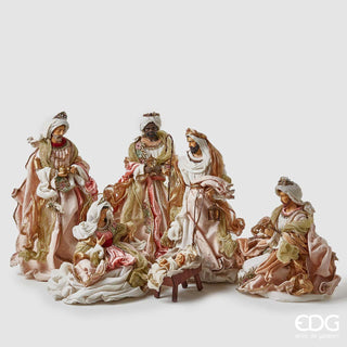 EDG Enzo De Gasperi Set 6 Pieces Nativity With Magi H46 cm