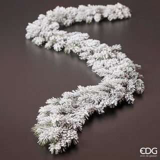 EDG Enzo De Gasperi Christmas Garland Snowy West Pine H180 cm