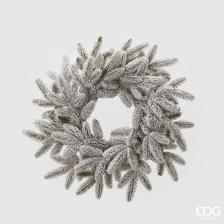 EDG Enzo De Gasperi Christmas Wreath Snowy West Pine D56 cm