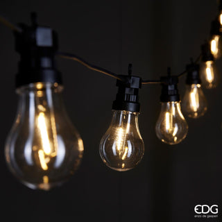 EDG Enzo De Gasperi Dimmable Light Chain 30 led bulbs 12 Mt