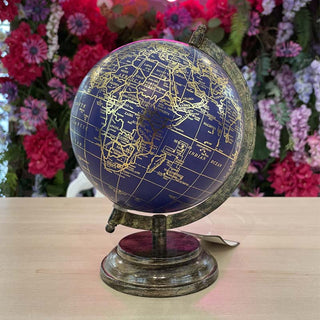 Encantada Large Vintage Metal Globe H24 cm
