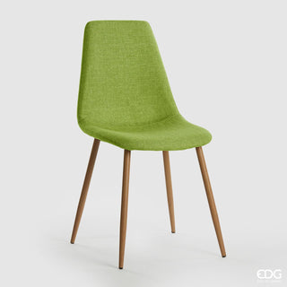 EDG Enzo de Gasperi chair in green fabric