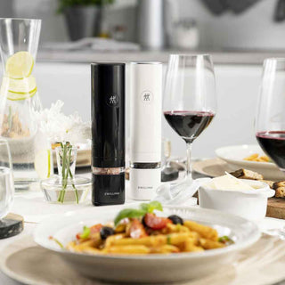 Zwilling Set 2 Enfinigy Electric Spice Grinder Black and White