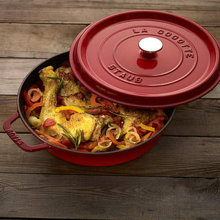 Staub Cocotte tonda 30 cm Rosso ciliegia