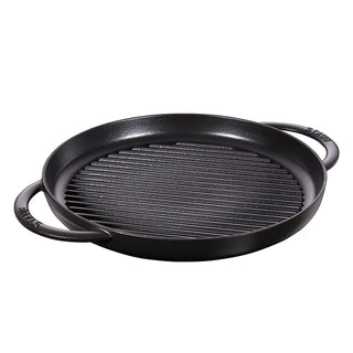 Staub Grill Round Cast Iron Grill Pan 30cm Black