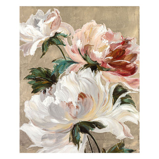 Marco de Agave Elegantes Rosas 1 Pintado a Mano 80x100 cm