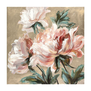 Agave Framework Elegant Roses Hand Painted 100x100 cm