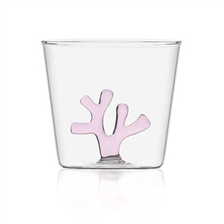 Ichendorf Milano Pink Coral Tumbler Coral Reef in Glass