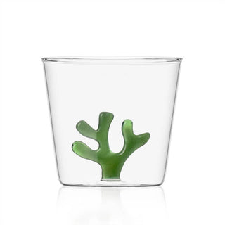 Ichendorf Milano Green Coral Tumbler Coral Reef in Glass