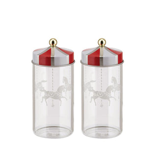 Alessi Set of 2 Circus Spice Racks in Glass