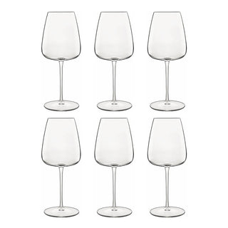 Luigi Bormioli Set of 6 red wine goblets in glass the wonderful 550 cc