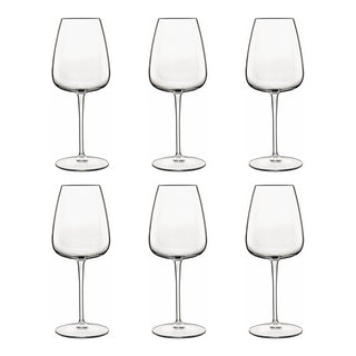 Luigi Bormioli Set 6 Calici Vino bianco in Vetro i meravigliosi 350 cc
