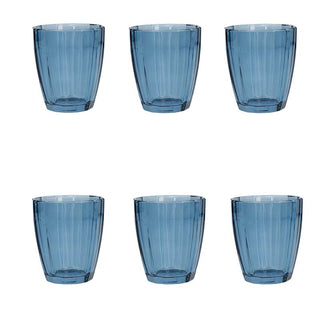 Roses and Tulips Set of 6 Water Glasses 32 cl Various colors